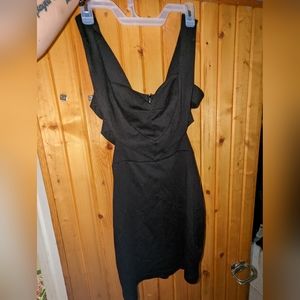 Black Cutout Mini Dress